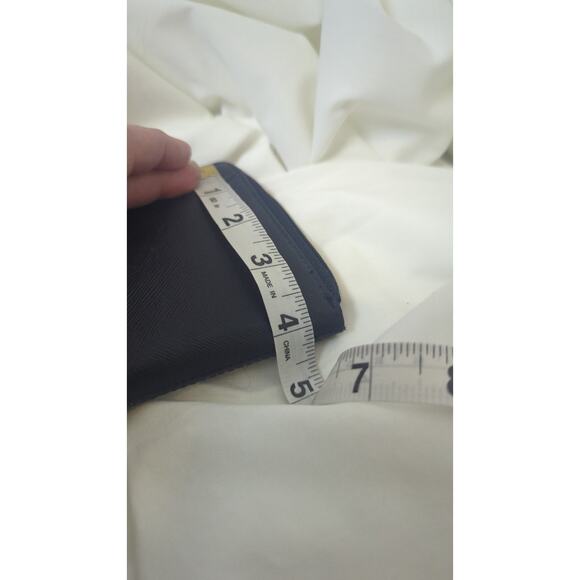 NWT Textured Black Leather RFID Data Safe Wallet Pink Interior - Picture 5 of 7